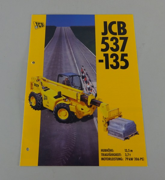 Prospekt / Broschüre JCB Teleskoplader 537-135 Stand 05/1997