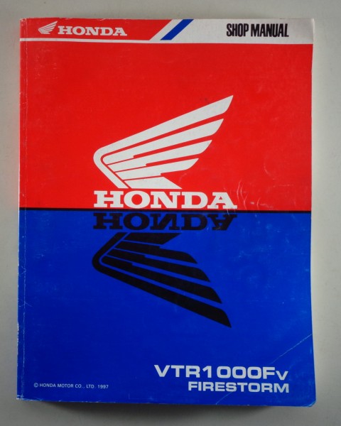 Workshop Manual / Repair Manual Honda VTR 1000 F Firestorm from 1997