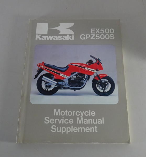 Nachtrag für Werkstatthandbuch / Workshop Manual Kawasaki EX 500 von 1986