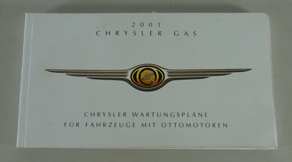 Wartungsheft Chrysler mit Gasanlage LPG Stand 2001 Modelle Voyager PT Cruiser...