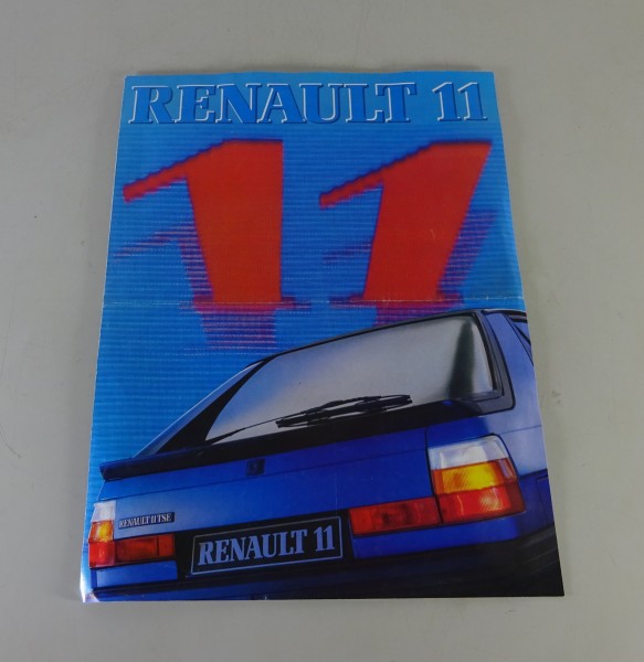 Prospekt / Broschüre Renault R 11 TC / GTC / GTL / TSE Baujahr 1981 - 1986