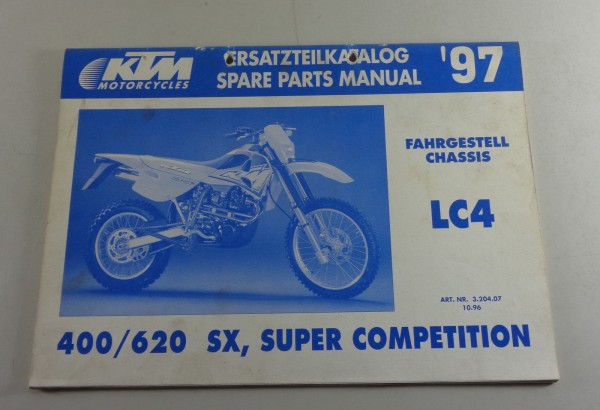 Teilekatalog KTM LC4 400 / 620 SX, Super Competition Baujahr 1997 Fahrgestell