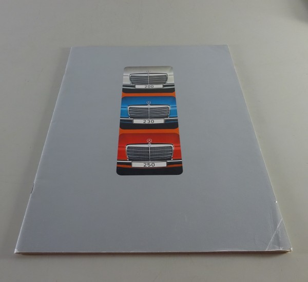 Faltprospekt Mercedes-Benz /8 W115 / W114 - 200, 230.4 / 230.6, 250 Stand 5/1974