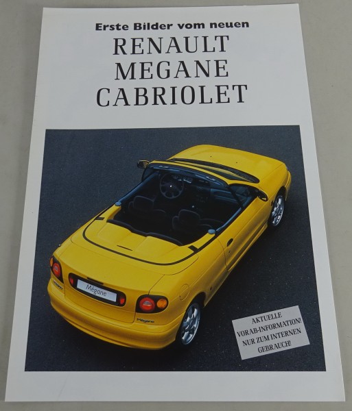 Prospektblatt Renault Megane Cabriolet Stand 01/1997