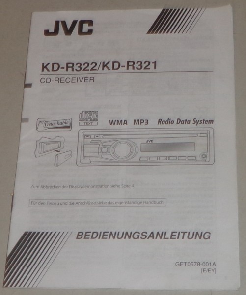 Betriebsanleitung JVC Autoradio KD-R332/KD-R321 Stand 2010