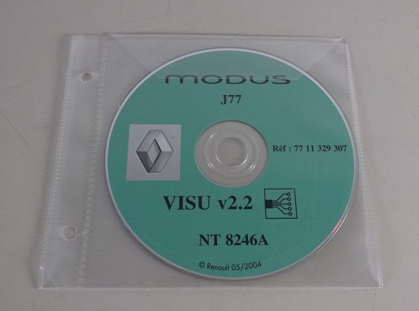 Schaltpläne auf CD Renault Modus J77 - Modelljahr 2004 Stand 05/2004