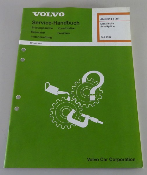 Werkstatthandbuch Elektrik / Elektrische Schaltpläne Volvo 940 Stand 1997