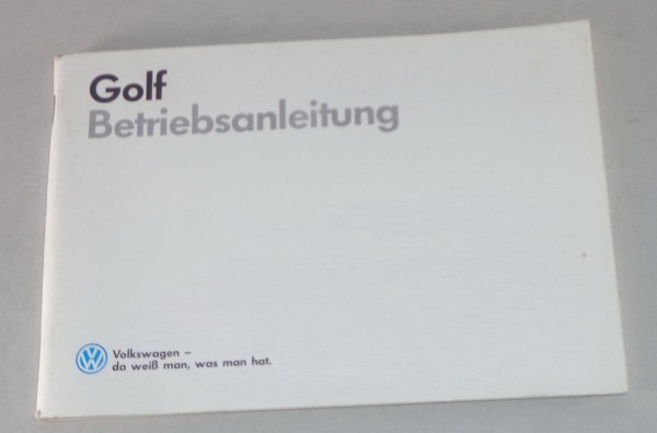 Betriebsanleitung / Handleiding VW Golf 2/II incl. GTI + Syncro von 02/1988