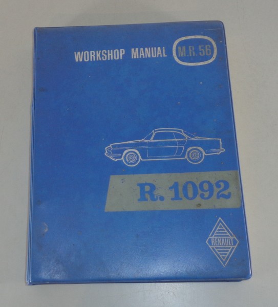 Workshop manual Renault Floride / Caravelle Coupe + Cabrio R1092 1959-1968