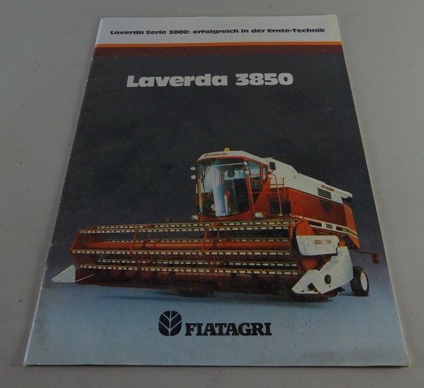 Prospekt / Broschüre Fiat - Fiatagri Mähdrescher Laverda Serie 3850