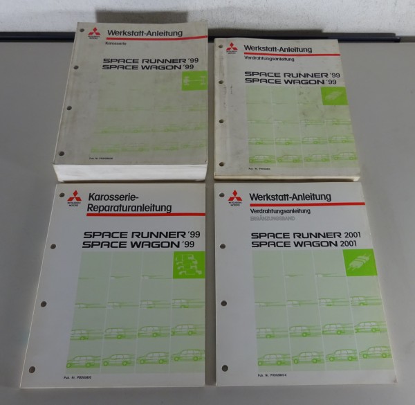 Werkstatthandbuch Konvolut Mitsubishi Space Runner / Wagon ab Modelljahr 1999