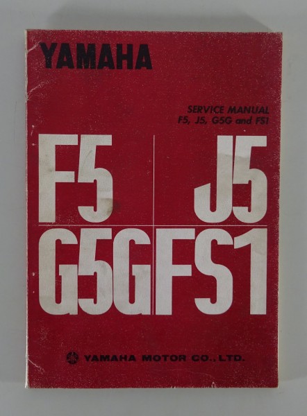Workshop Manual / Service Manual Yamaha F5/J5 / G5G / FS1 Stand 1972