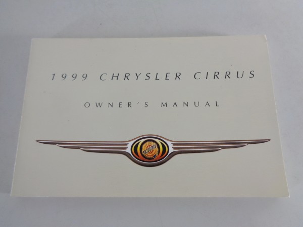 Betriebsanleitung / Handbuch Chrysler Cirrus Stand 1999