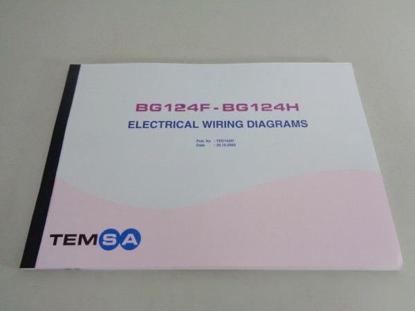 Workshop manuall electric wiring diagrams Temsa BG 124 F / BG 124 H from 10/2003