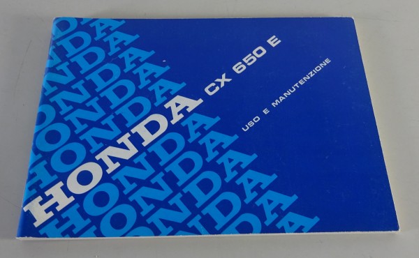 Owner´s Manual / Uso E Manutenzione Honda CX 650 E Stand 1983 - 1987