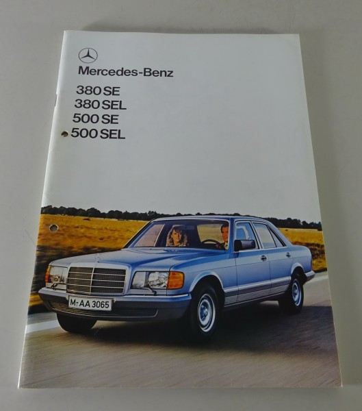 Prospekt Mercedes-Benz W126 380 SE / 380 SEL / 500 SE / 500 SEL von 10/1979