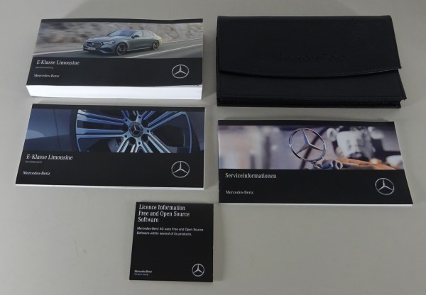 Bordmappe + Betriebsanleitung Mercedes-Benz E-Klasse W214 Limousine Stand 2023