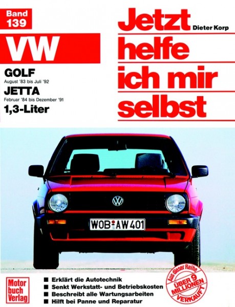 Reparaturanleitung VW Golf II, VW Jetta II, 1.3 Liter ab 1983 - Jhims Band 139