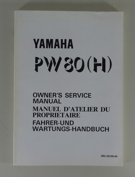 Betriebsanleitung und Wartungshandbuch Yamaha PW 80 (H) Stand 05/1995