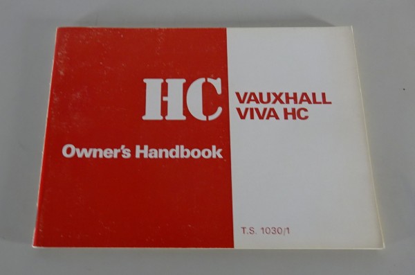 Owner´s Manual / Handbook Vauxhall Viva HC from 12/1970