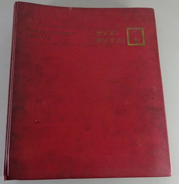 Werkstatthandbuch Nachtrag Rover P6 3500 + 3500 S V8 Nachtrag 1972 | Deutsch