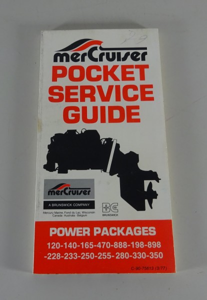 Owner's Manual / Service Guide Mercruiser Inboards 120 - 250 from 03/1977