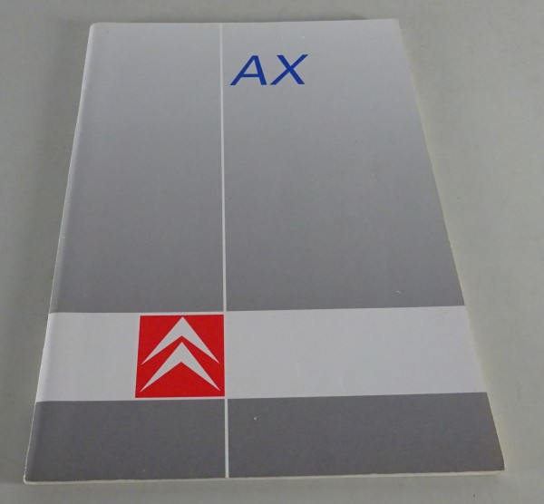 Betriebsanleitung / Handbuch Citroen AX Stand 1986-1991