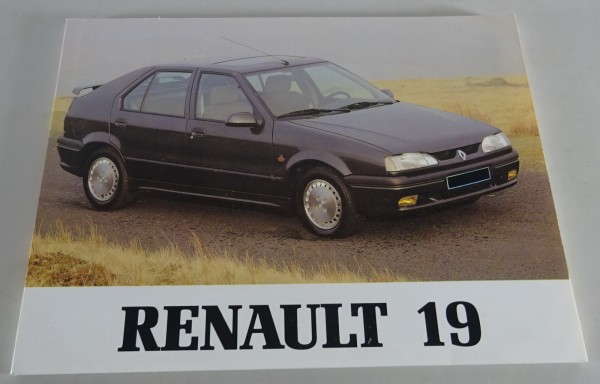 Betriebsanleitung / Handbuch Renault R19 Stand 02/1992