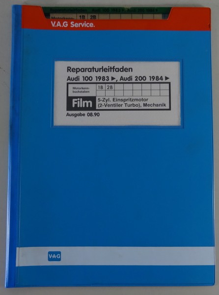 Werkstatthandbuch / Microfich Audi 100 1983 / 200 1984 5-Zyl. Motor Mechanik
