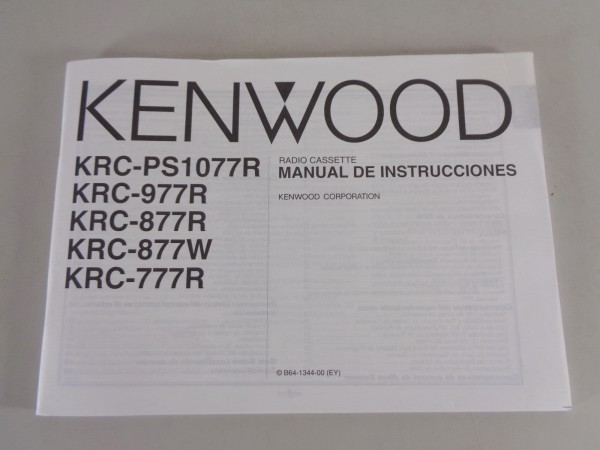 Manual de instrucciones Kenwood KRC-PS1077R / -977R / -877R / -877W / -777R