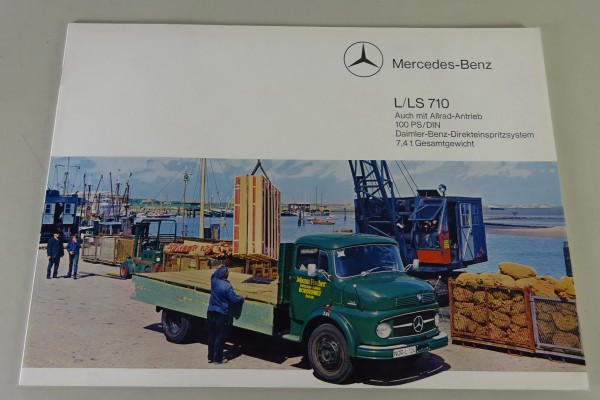 Prospekt / Broschüre Mercedes-Benz L/LS 710 + Allrad Stand 09/1965