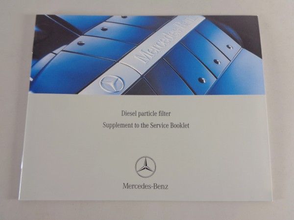Scheckheft Mercedes Benz E-Klasse W211 Dieselpartikelfilter Englisch 2003