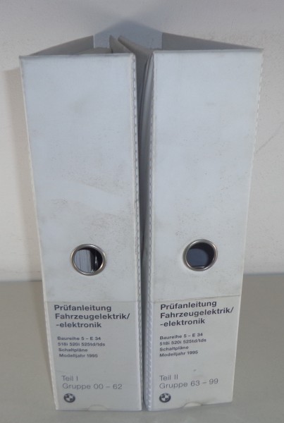 Werkstatthandbuch Elektrik / Schaltpläne BMW 5er E34 Modelljahr 1995