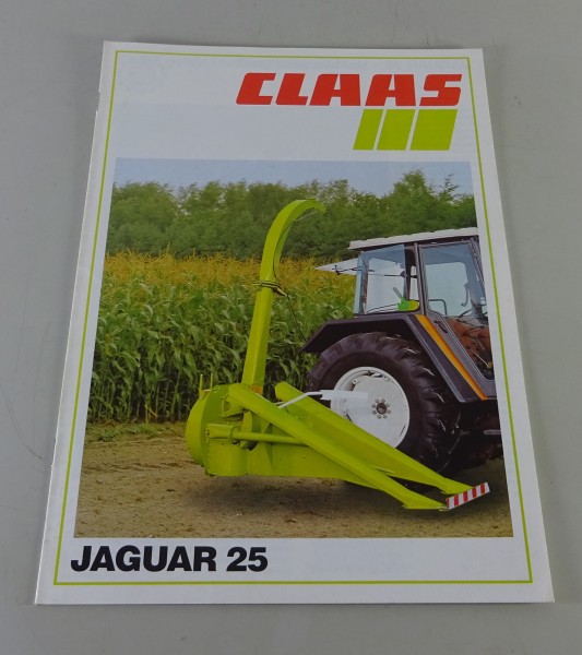 Prospekt / Broschüre Claas Häcksler Jaguar 25 Stand 09/1983