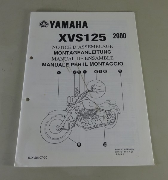 Montageanleitung / Set Up Manual Yamaha MBK Roller XVS 125 Stand 2000