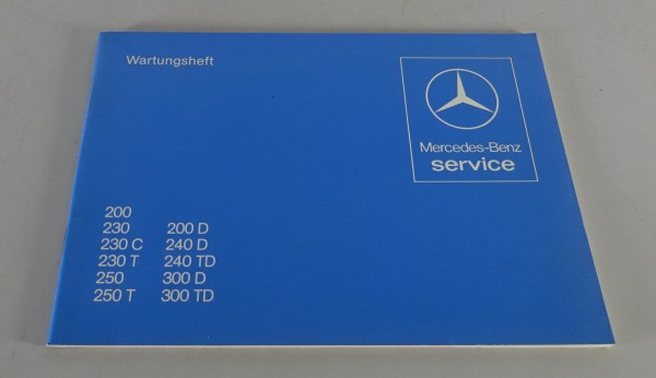 Scheckheft Mercedes Benz W123 blanko ohne Einträge Stand 05/1979