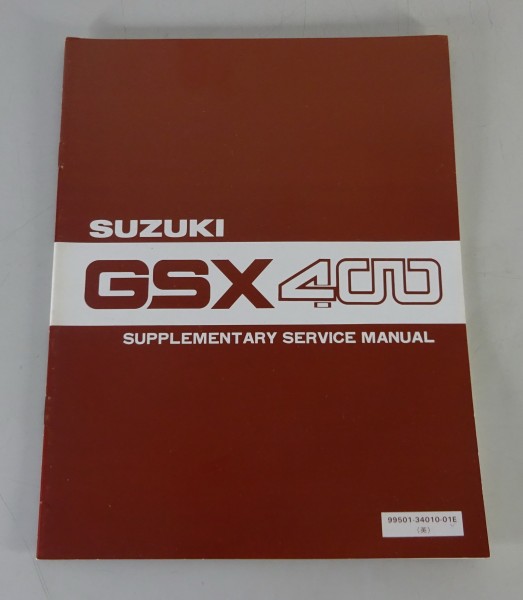 Workshop Manual / Supplement Suzuki GSX 400 Stand 07/1981