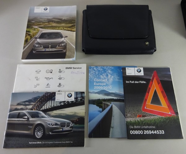 Bordmappe + Betriebsanleitung / Handbuch BMW 7er F01 730d - 750Li Stand 02/2009