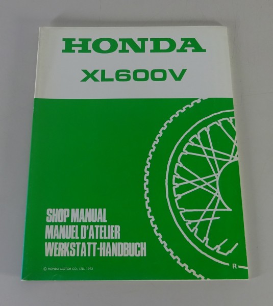 Werkstatthandbuch Ergänzung Manual Supplement Honda XL 600 V Trausalp Stand 1993