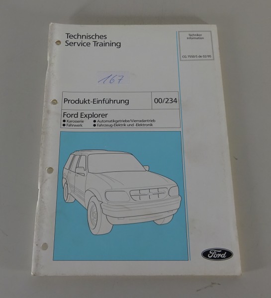 Technische Information Ford Explorer II Karosserie / Fahrwerk etc. Stand 02/1995