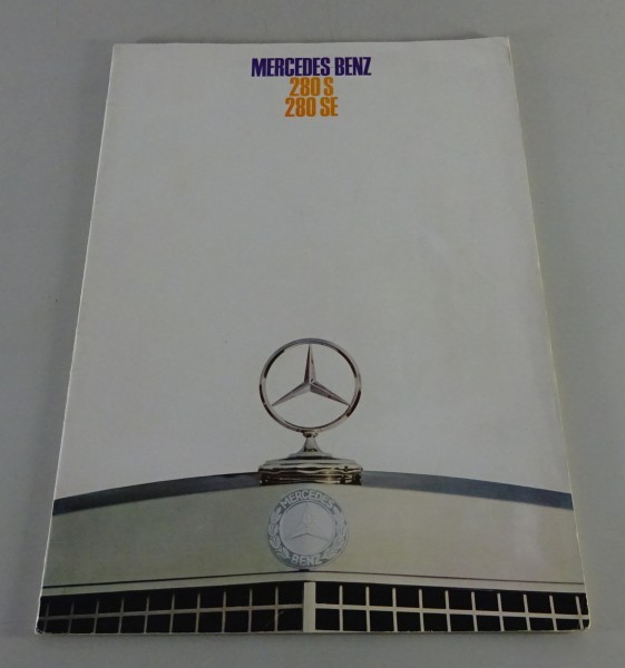 Prospekt / Broschüre Mercedes-Benz W108 280 S / 280 SE Stand 12/1967