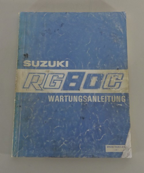 Werkstatthandbuch / Wartungsanleitung Suzuki Motorrad RG 80 C Stand 11/1990