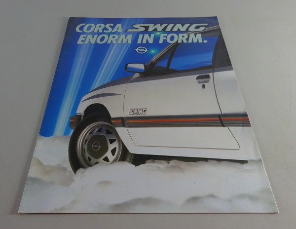 Faltprospekt / Prospekt Opel Corsa A Swing Stand 03/1984