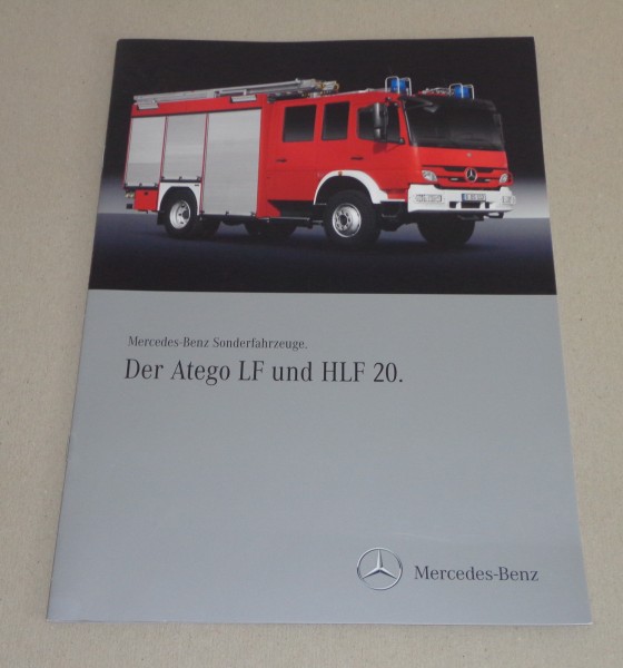 Prospekt / Werbung / Broschüre Mercedes - Benz LKW Atego LF + HLF 20