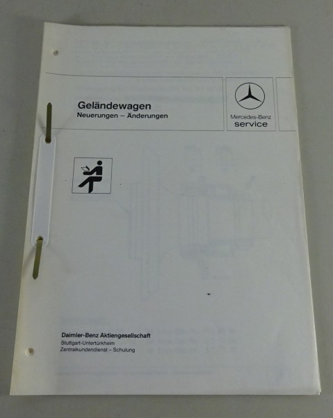 Werkstatthandbuch Neuerungen Änderungen Mercedes-Benz G-Klasse W460 / W461