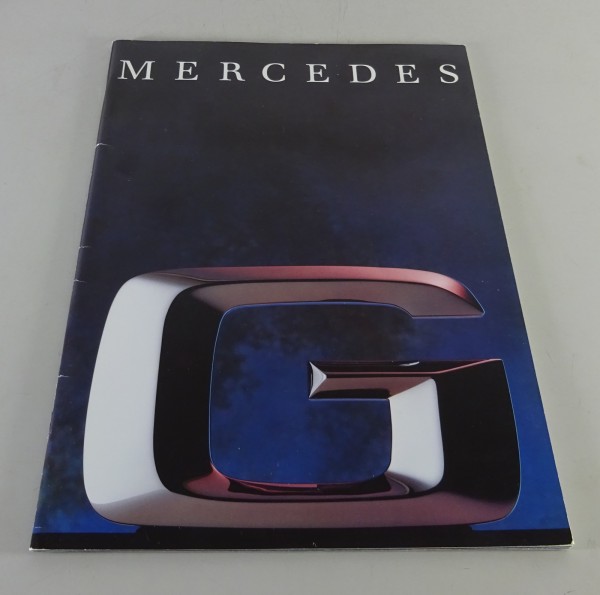 Prospekt / Broschüre Mercedes-Benz G-Klasse Station-Wagen / Cabrio Stand 03/1990