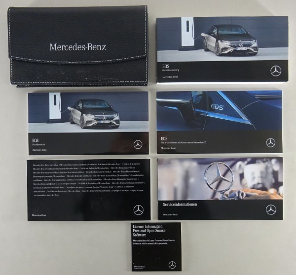 Bordmappe + Betriebsanleitung Mercedes Benz EQS Typ V 297 Stand 07/2021