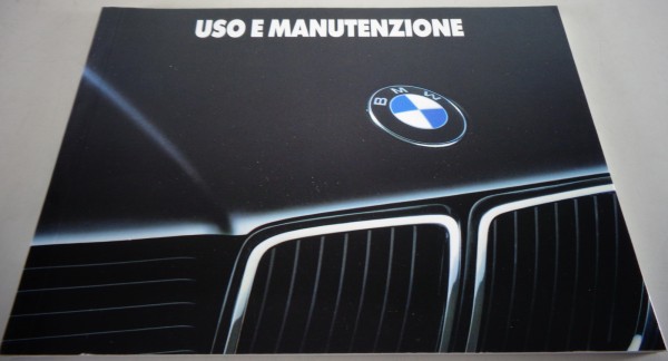 Uso e manutenzione / manuale BMW Serie 7 E32 730i 735i 735iL 750i 750iL 08/1989