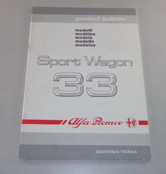 Product Bulletin / Einführungsschrift Alfa Romeo Alfa 33 Sport Wagon Stand 1988