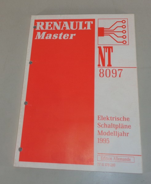 Werkstatthandbuch elektrische Schaltpläne Renault Master I Modelljahr 1995